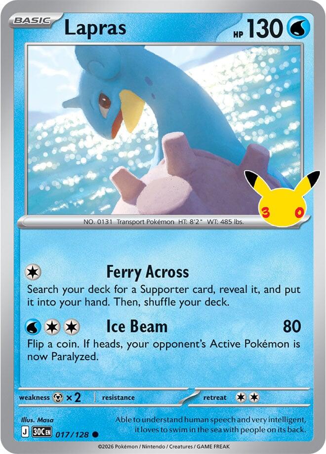 Lapras - 017/128 [ME: 30th Celebration] 017/128