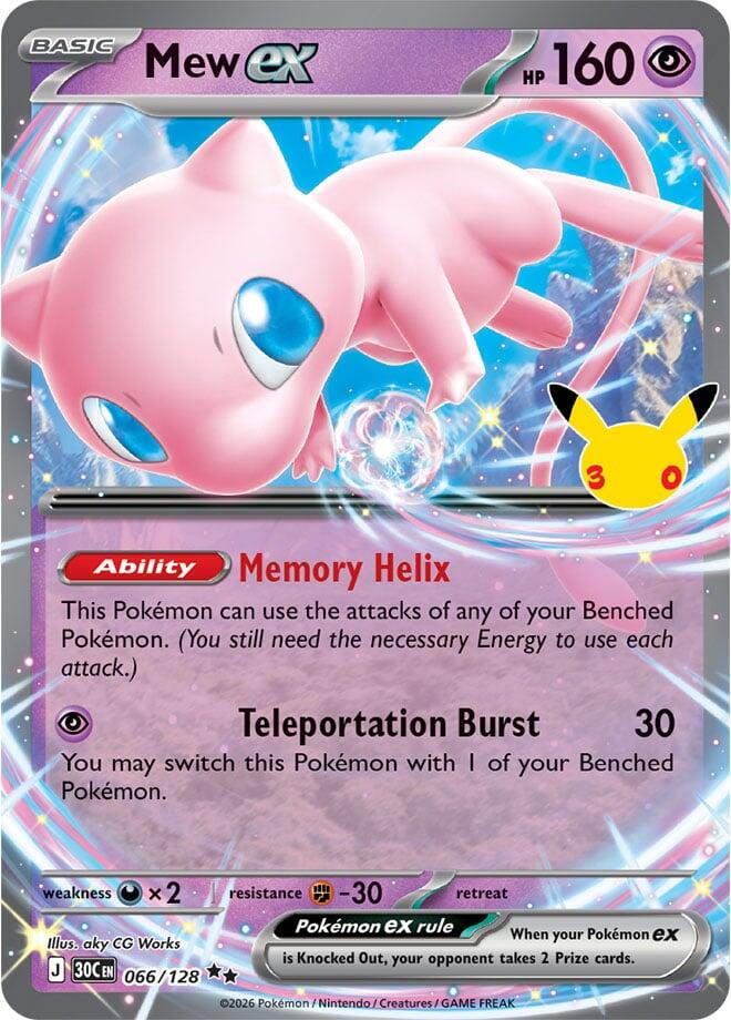 Mew ex - 066/128 [ME: 30th Celebration] 066/128