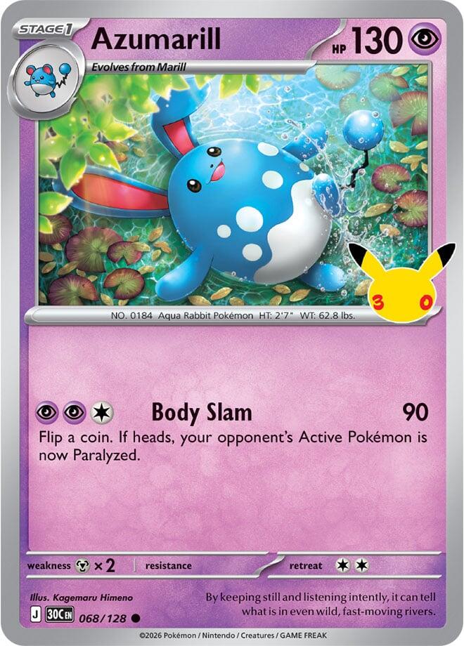 Azumarill [ME: 30th Celebration] 068/128