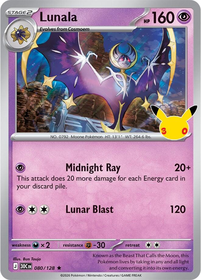 Lunala [ME: 30th Celebration] 080/128