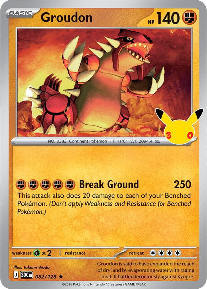 Groudon [ME: 30th Celebration] 082/128