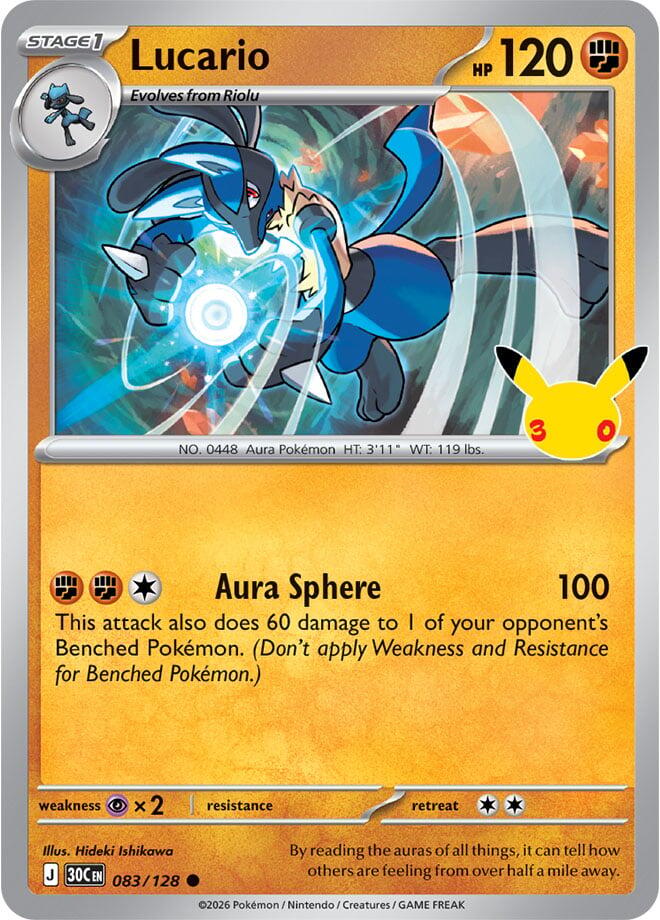 Lucario [ME: 30th Celebration] 083/128