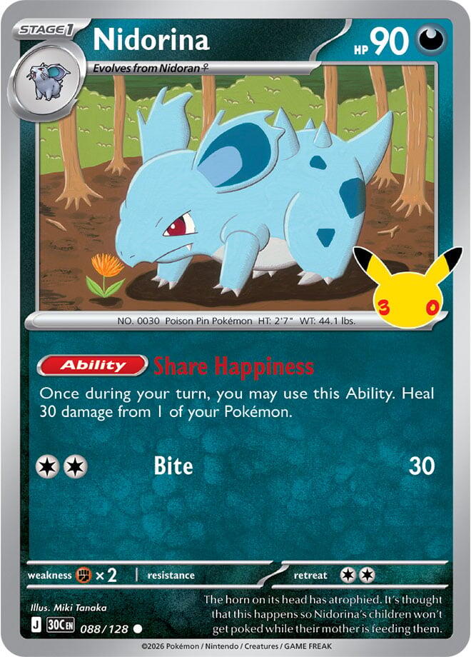 Nidorina [ME: 30th Celebration] 088/128