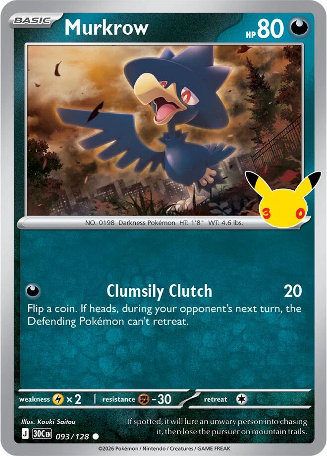 Murkrow [ME: 30th Celebration] 093/128