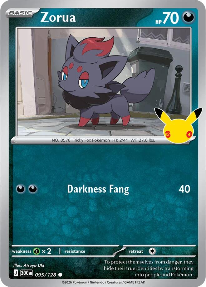 Zorua [ME: 30th Celebration] 095/128