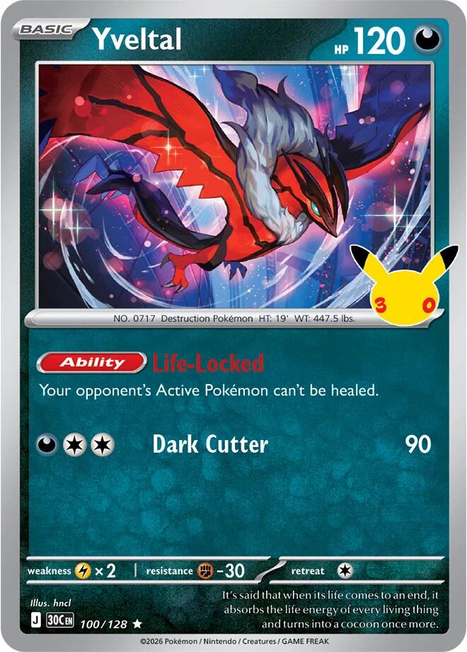 Yveltal [ME: 30th Celebration] 100/128