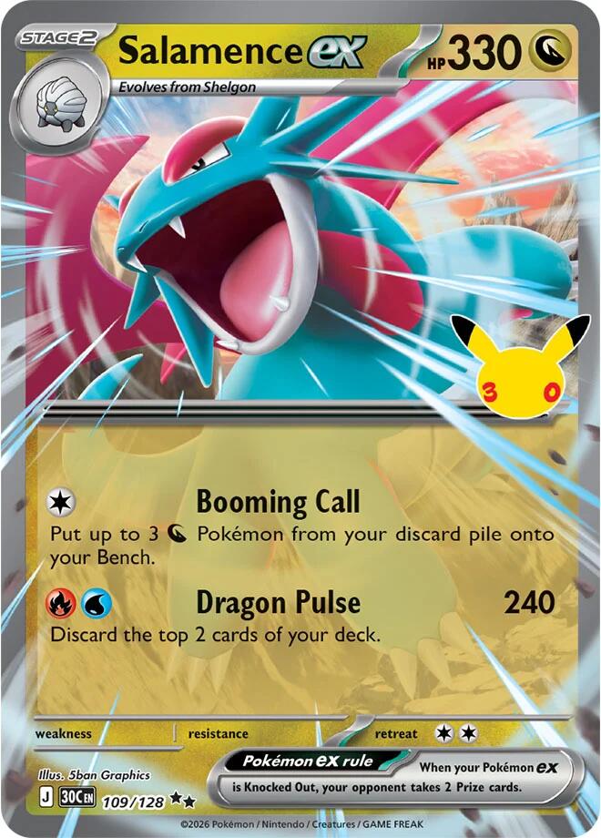 Salamence ex - 109/128 [ME: 30th Celebration] 109/128