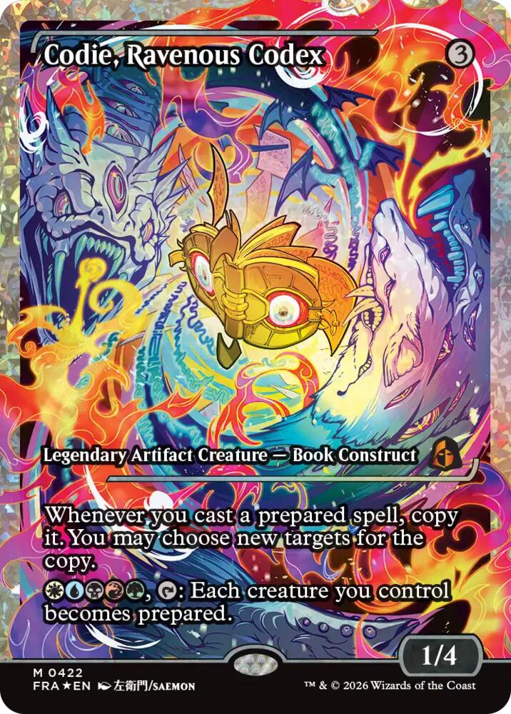 Codie, Ravenous Codex (Showcase) (Fracture Foil) [Reality Fracture] 422