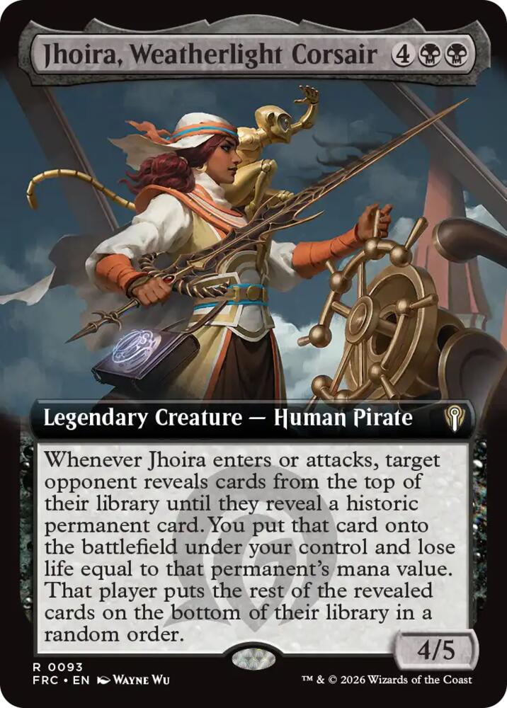 Jhoira, Weatherlight Corsair (Extended Art) [Commander: Reality Fracture] 93