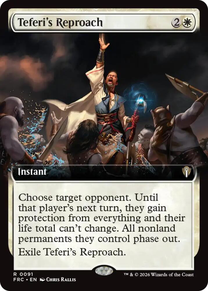 Teferi's Reproach (Extended Art) [Commander: Reality Fracture] 91