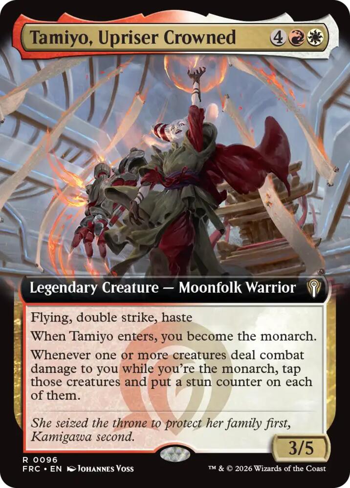 Tamiyo, Upriser Crowned (Extended Art) [Commander: Reality Fracture] 96