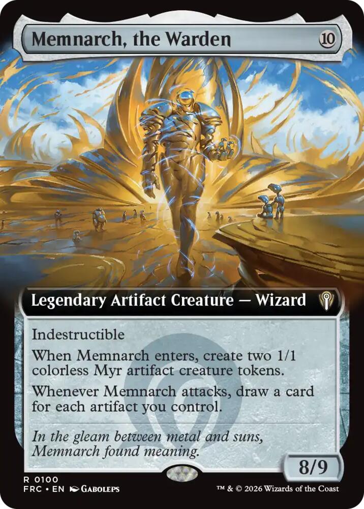 Memnarch, the Warden (Extended Art) [Commander: Reality Fracture] 100