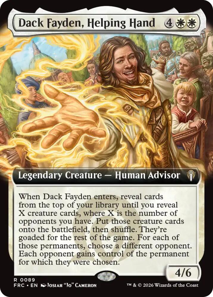Dack Fayden, Helping Hand (Extended Art) [Commander: Reality Fracture] 89