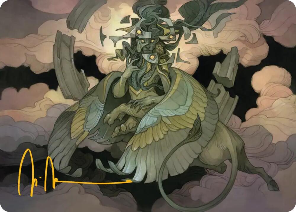 Sphinx of False Conclusions Art Card (Gold-Stamped Signature) [Art Series: Reality Fracture] 7