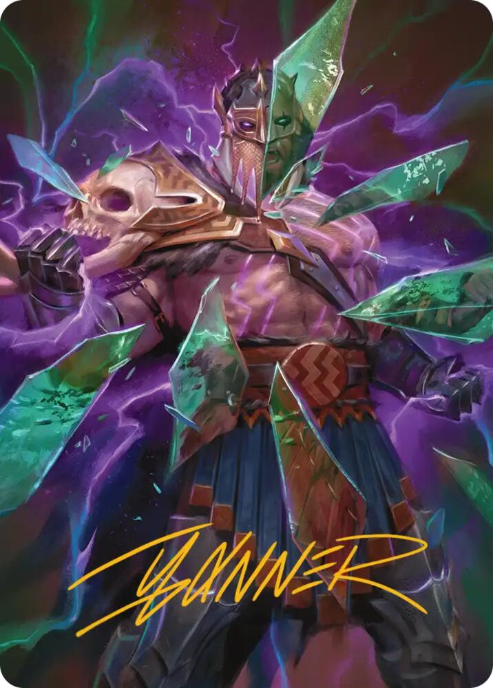 Rise of the Deathbringer Art Card (Gold-Stamped Signature) [Art Series: Reality Fracture] 36
