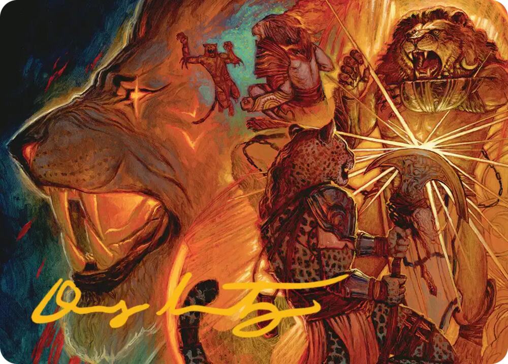 Way of the Warlord Art Card (Gold-Stamped Signature) [Art Series: Reality Fracture] 33