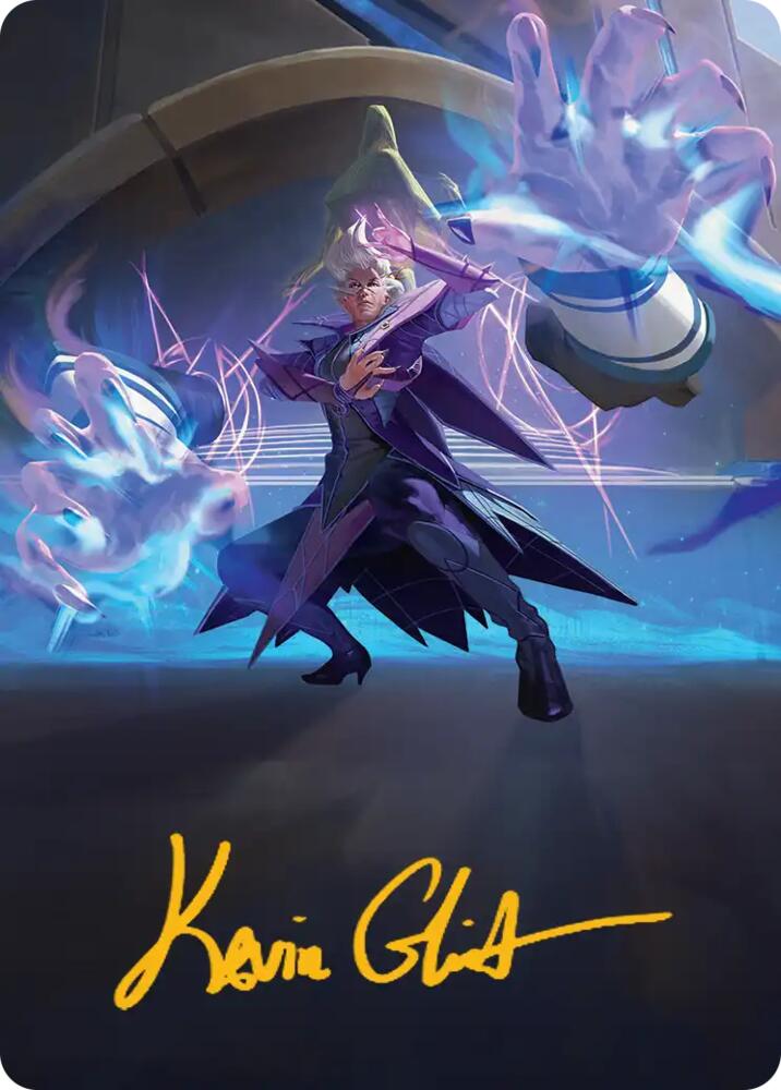 Null Summoner Art Card (Gold-Stamped Signature) [Art Series: Reality Fracture] 43