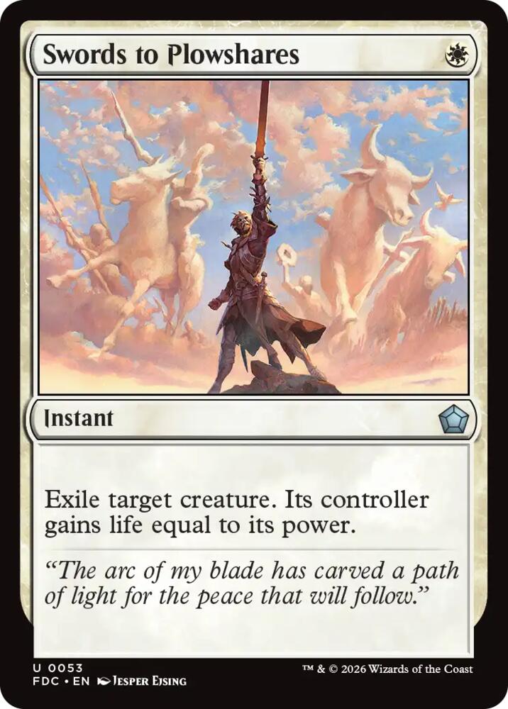Swords to Plowshares [Commander: Foundations] 53