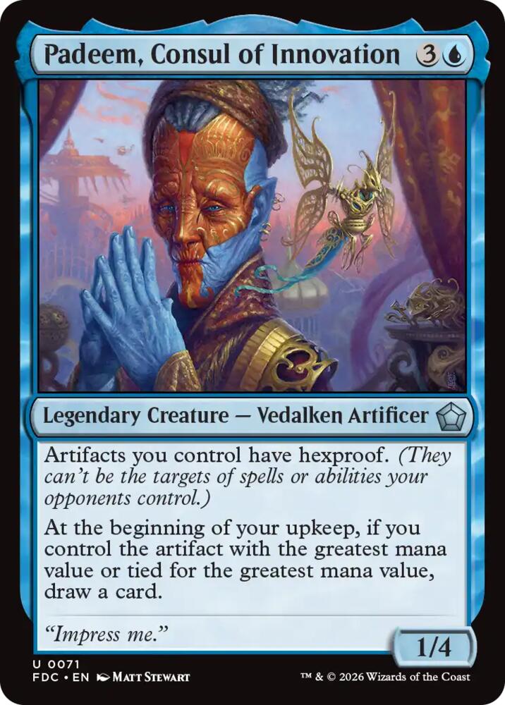 Padeem, Consul of Innovation [Commander: Foundations] 71