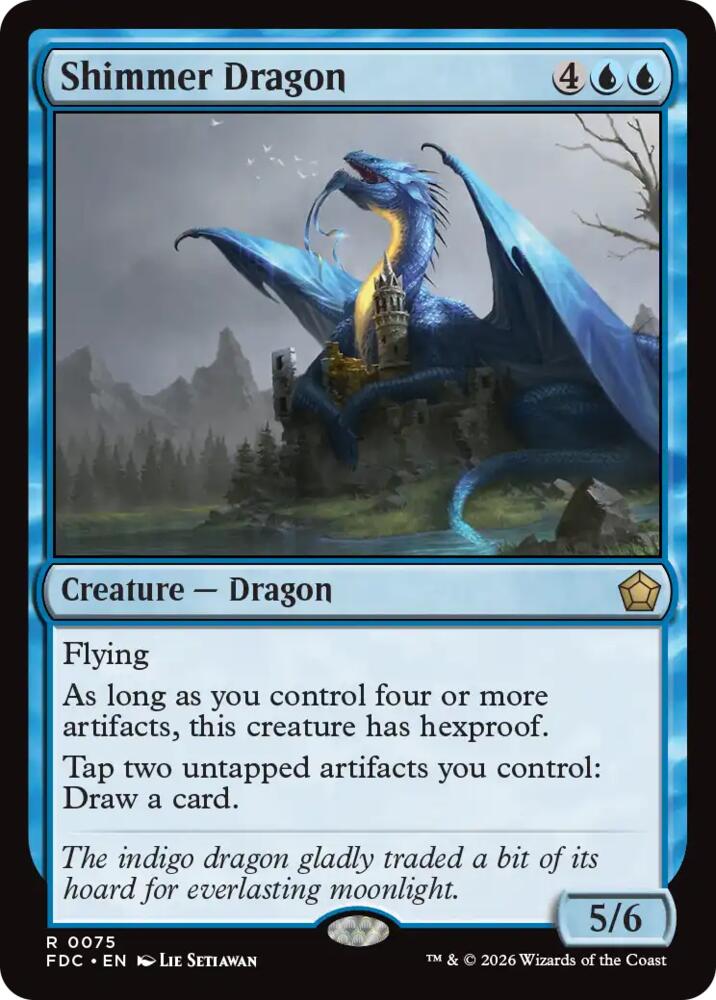 Shimmer Dragon [Commander: Foundations] 75