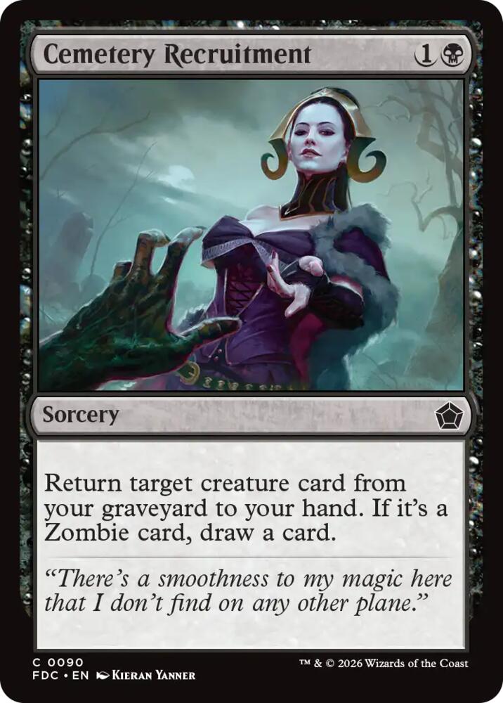 Cemetery Recruitment [Commander: Foundations] 90