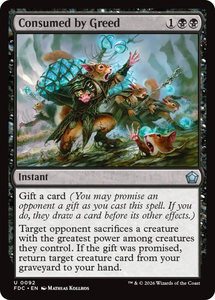 Consumed by Greed [Commander: Foundations] 92