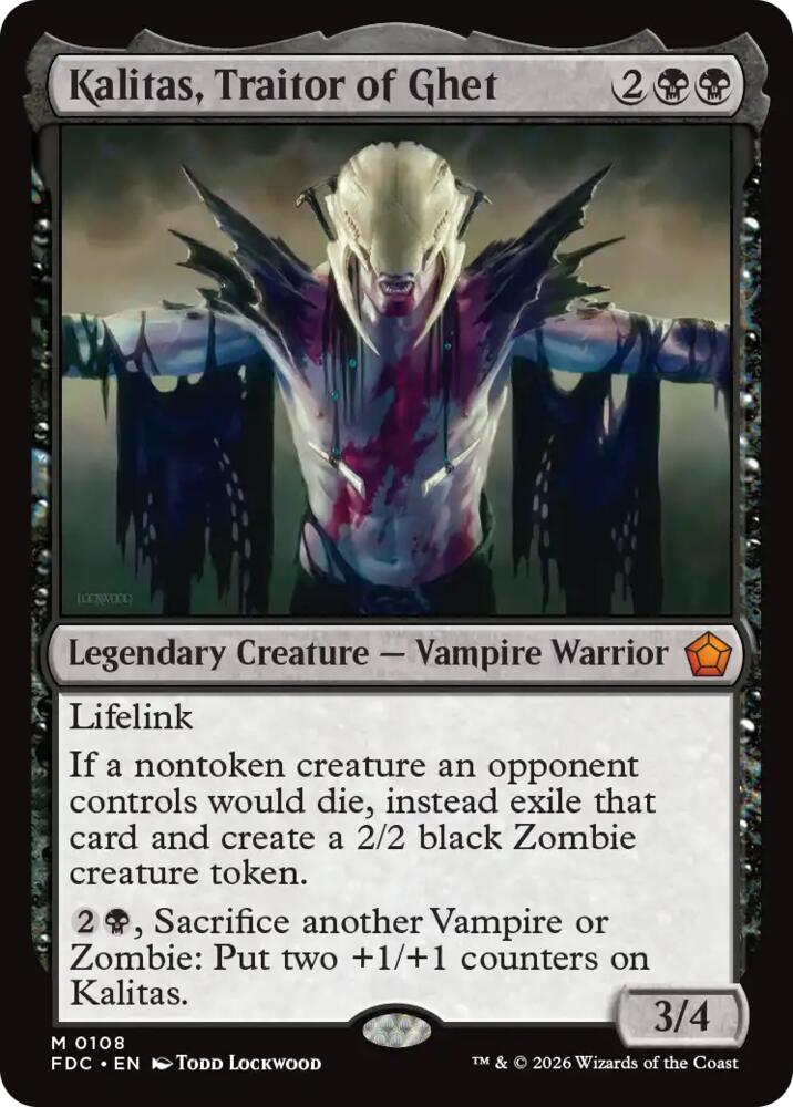 Kalitas, Traitor of Ghet [Commander: Foundations] 108