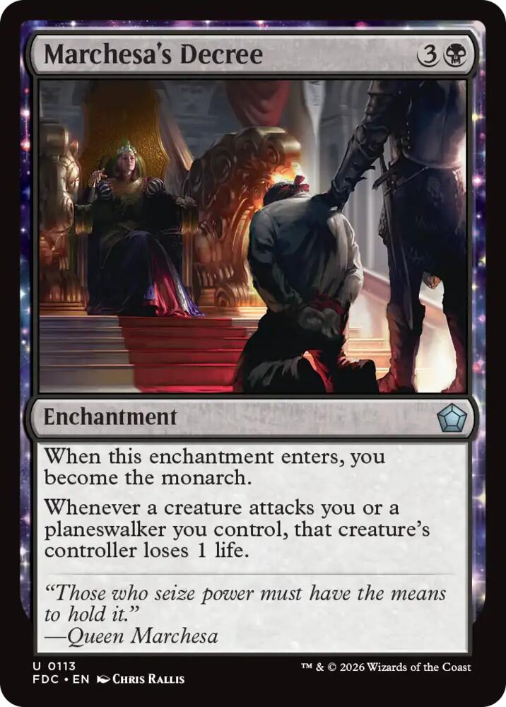 Marchesa's Decree [Commander: Foundations] 113