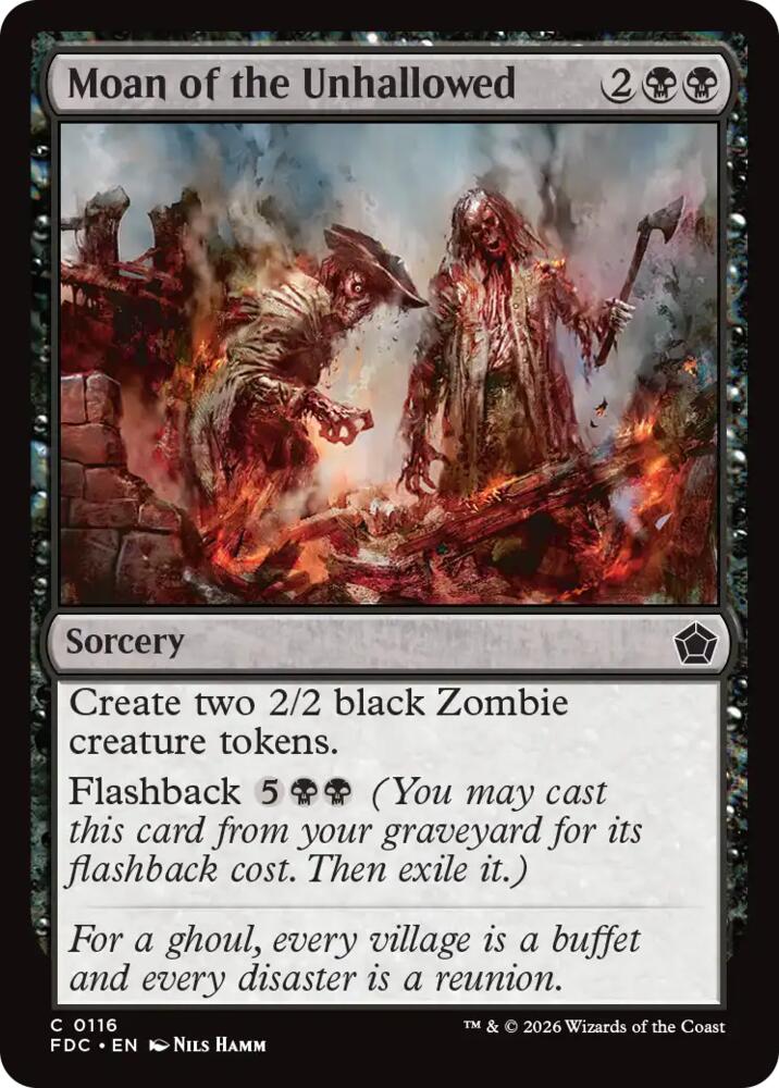 Moan of the Unhallowed [Commander: Foundations] 116