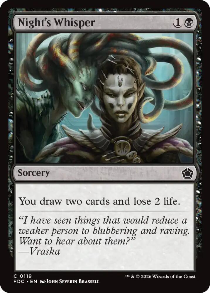Night's Whisper [Commander: Foundations] 119