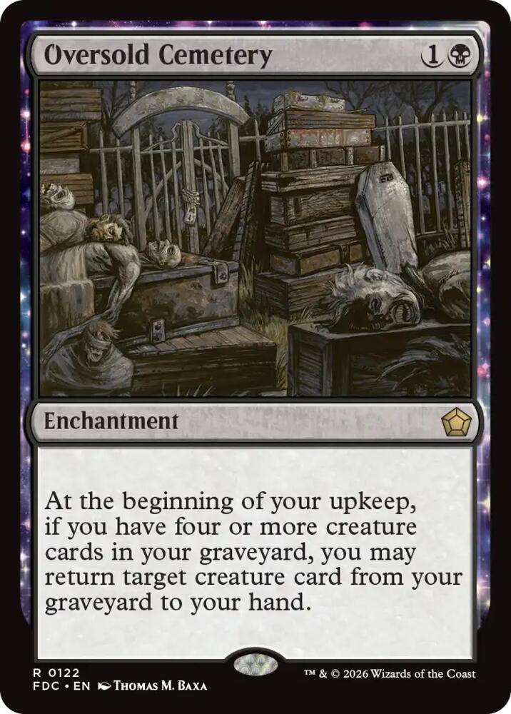 Oversold Cemetery [Commander: Foundations] 122