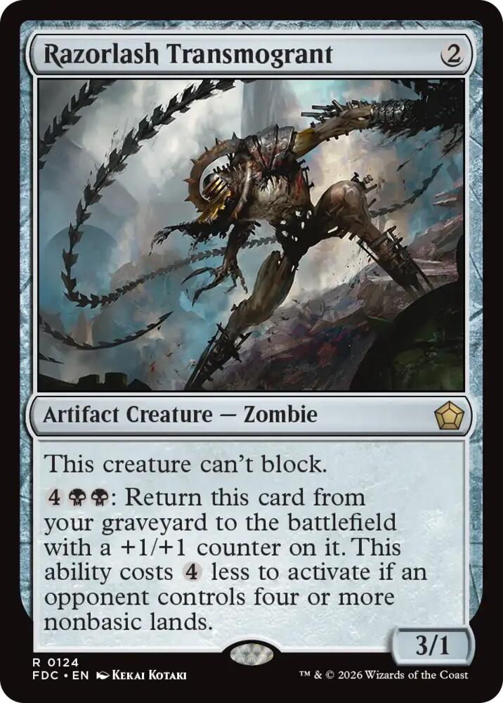 Razorlash Transmogrant [Commander: Foundations] 124