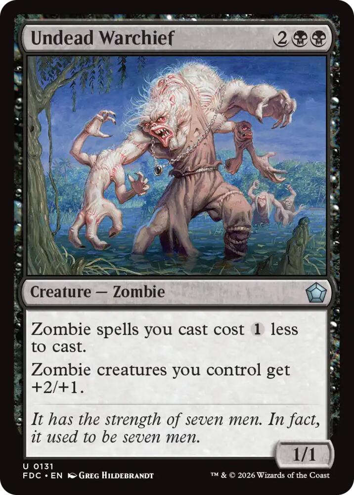 Undead Warchief [Commander: Foundations] 131