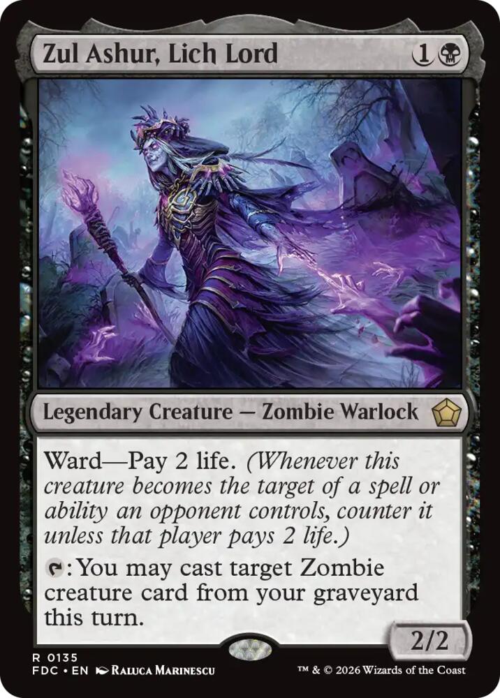 Zul Ashur, Lich Lord [Commander: Foundations] 135