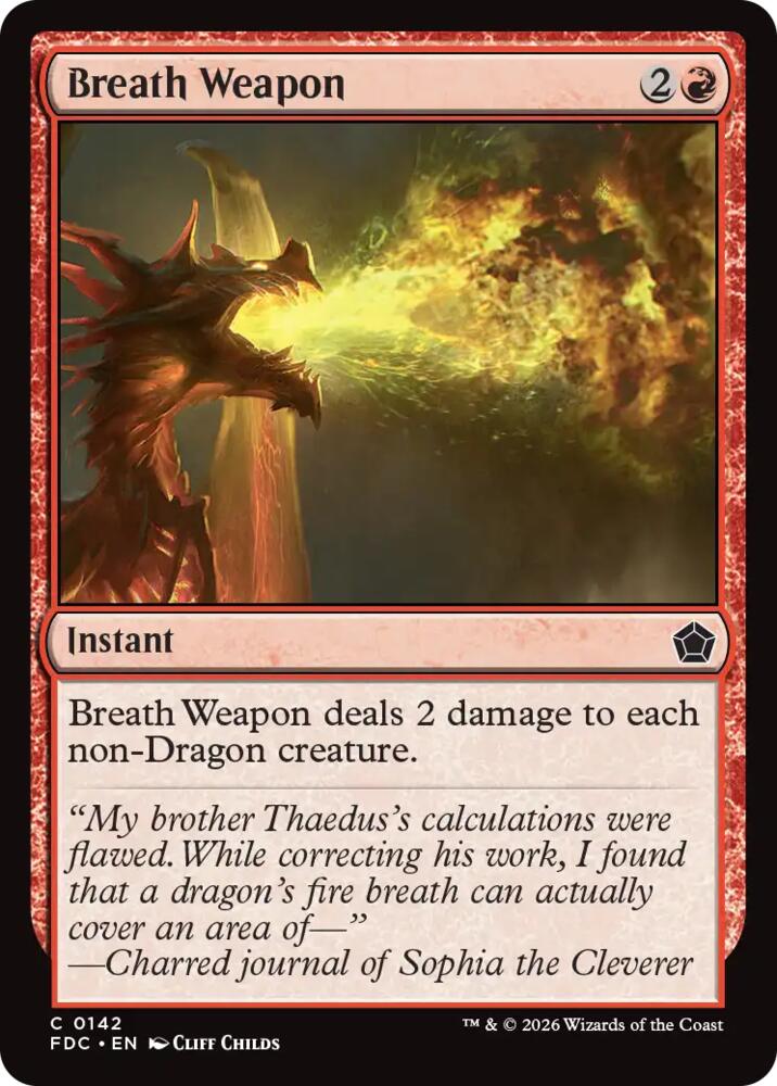 Breath Weapon [Commander: Foundations] 142