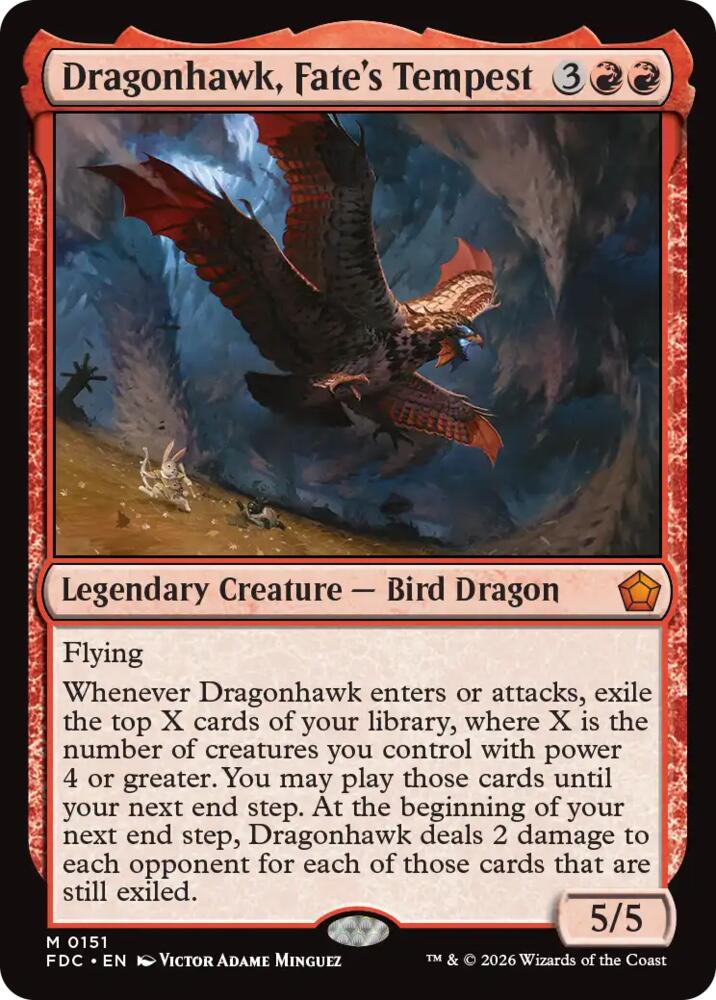 Dragonhawk, Fate's Tempest [Commander: Foundations] 151