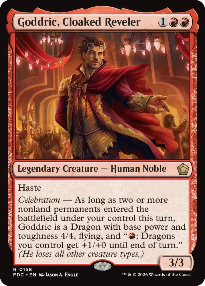 Goddric, Cloaked Reveler [Commander: Foundations] 158