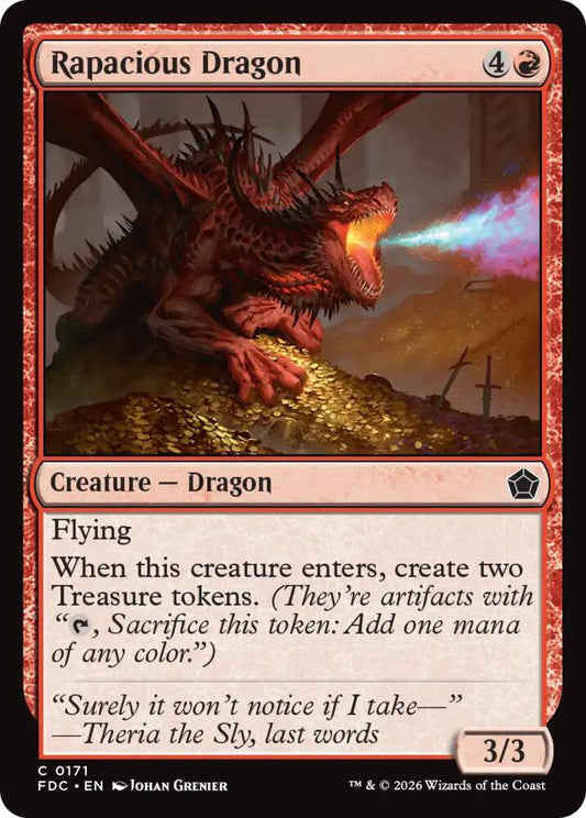 Rapacious Dragon [Commander: Foundations] 171