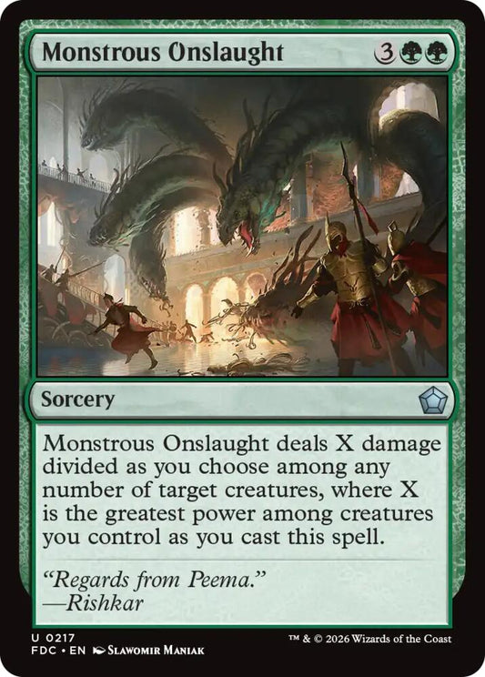 Monstrous Onslaught [Commander: Foundations] 217