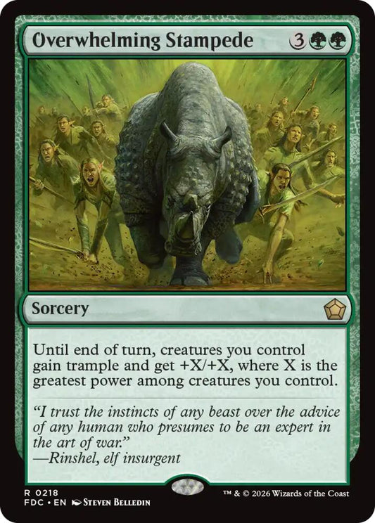Overwhelming Stampede [Commander: Foundations] 218