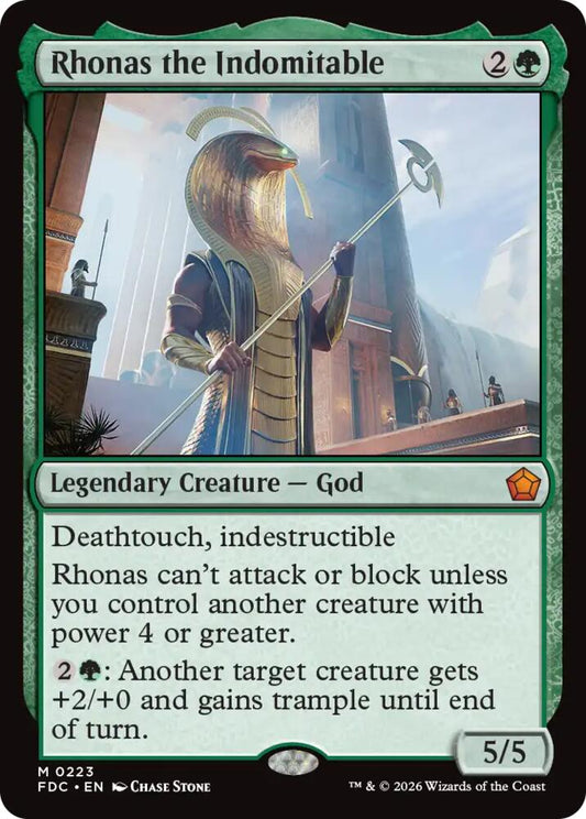 Rhonas the Indomitable [Commander: Foundations] 223