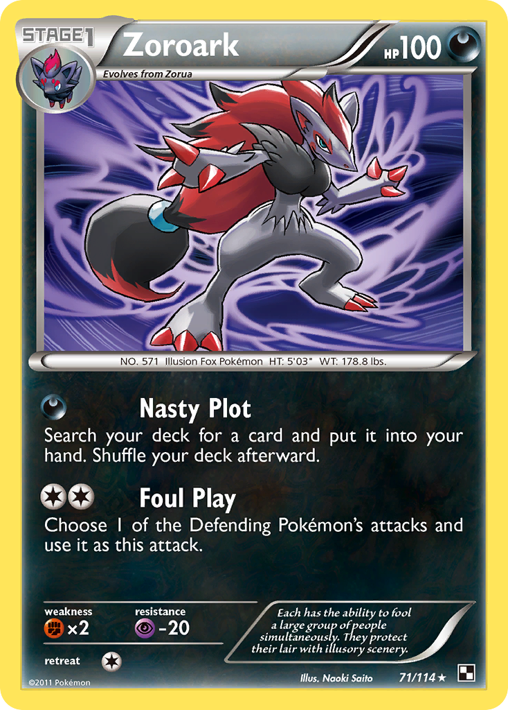 Zoroark - 71/114 Black & White