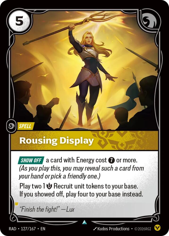 Rousing Display [Radiance] 127/167