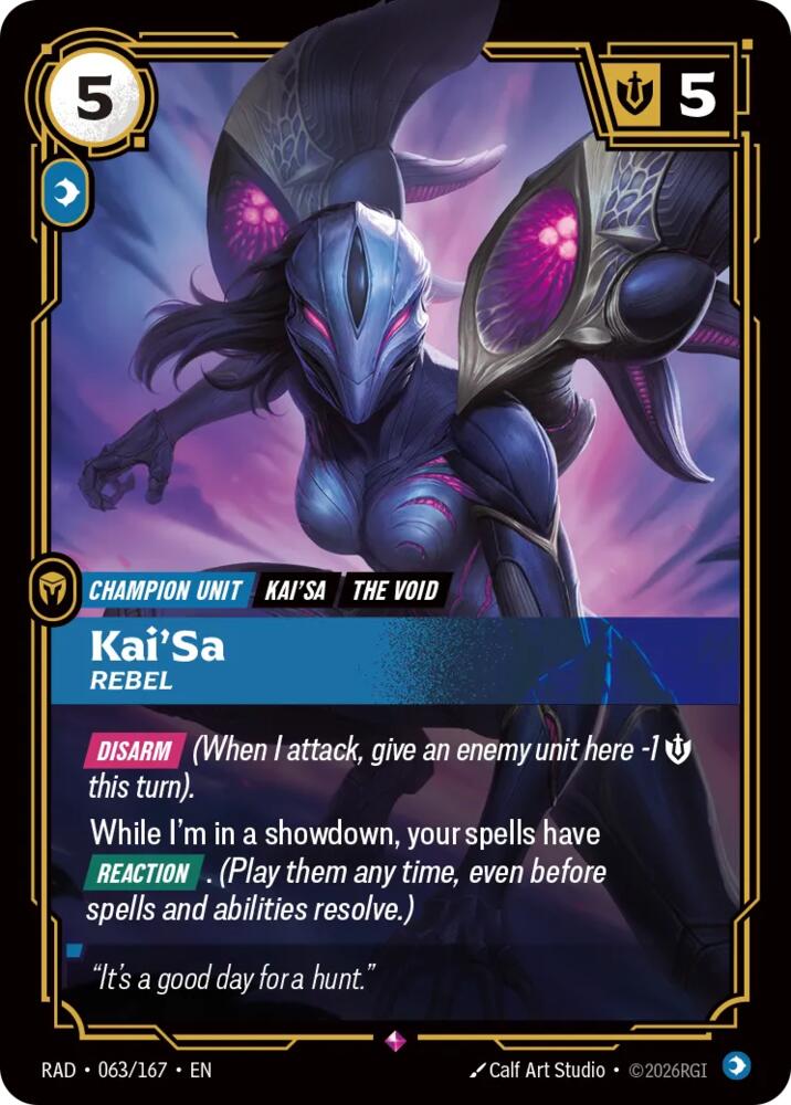 Kai'Sa, Rebel [Radiance] 063/167