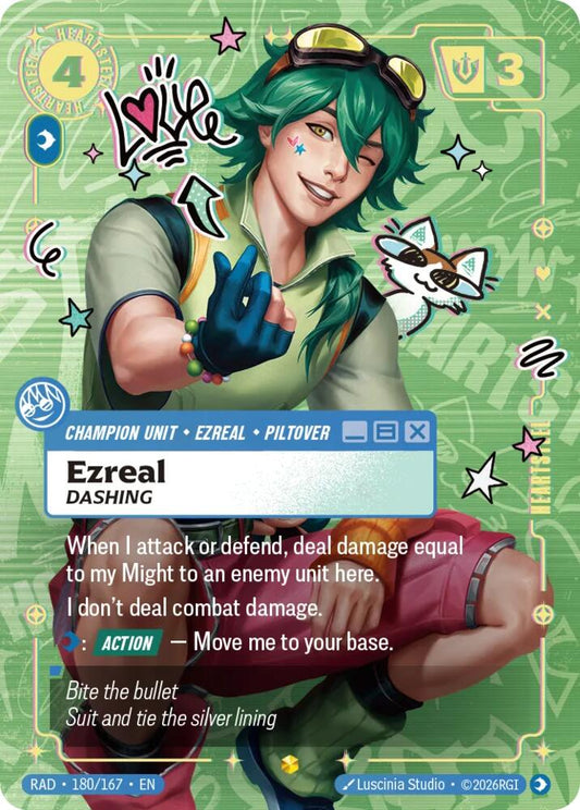 Ezreal, Dashing (Heartsteel Overnumbered) [Radiance] 180/167