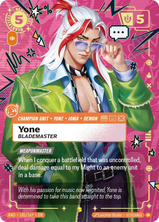 Yone, Blademaster (Heartsteel Overnumbered) [Radiance] 181/167