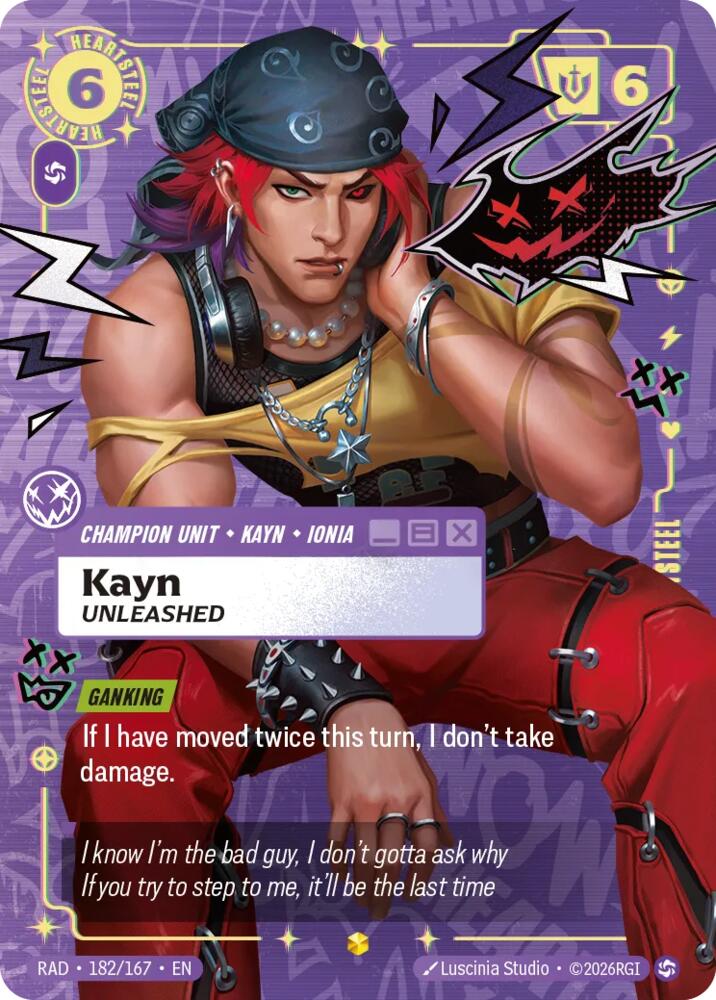 Kayn, Unleashed (Heartsteel Overnumbered) [Radiance] 182/167