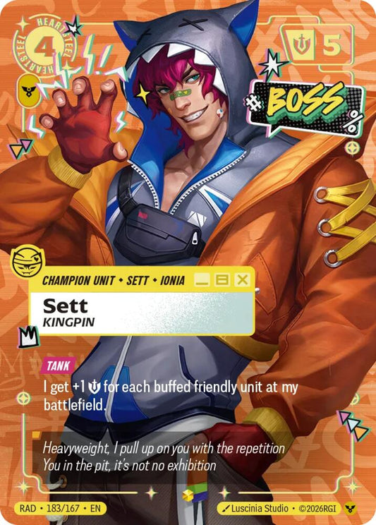Sett, Kingpin (Heartsteel Overnumbered) [Radiance] 183/167