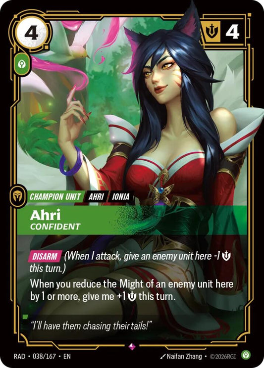 Ahri, Confident [Radiance] 038/167