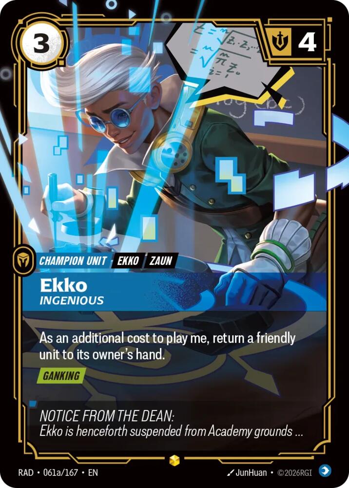 Ekko, Ingenious (Alternate Art) [Radiance] 061a/167